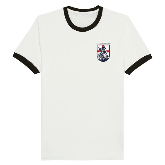St George Wear Heavyweight Cotton T-Shirt colour bandswhite plain