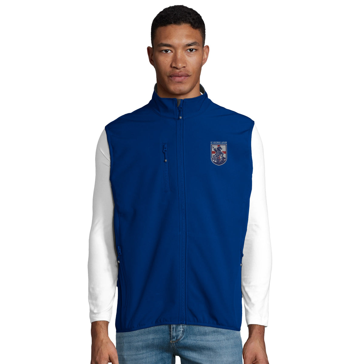 t George Wear Embroidered Logo body warmer gillet